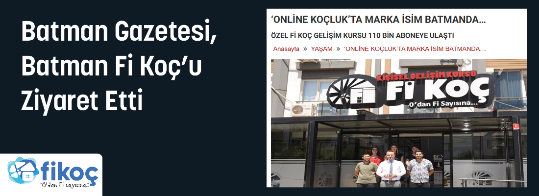 Online Koçluk Markası Batman da