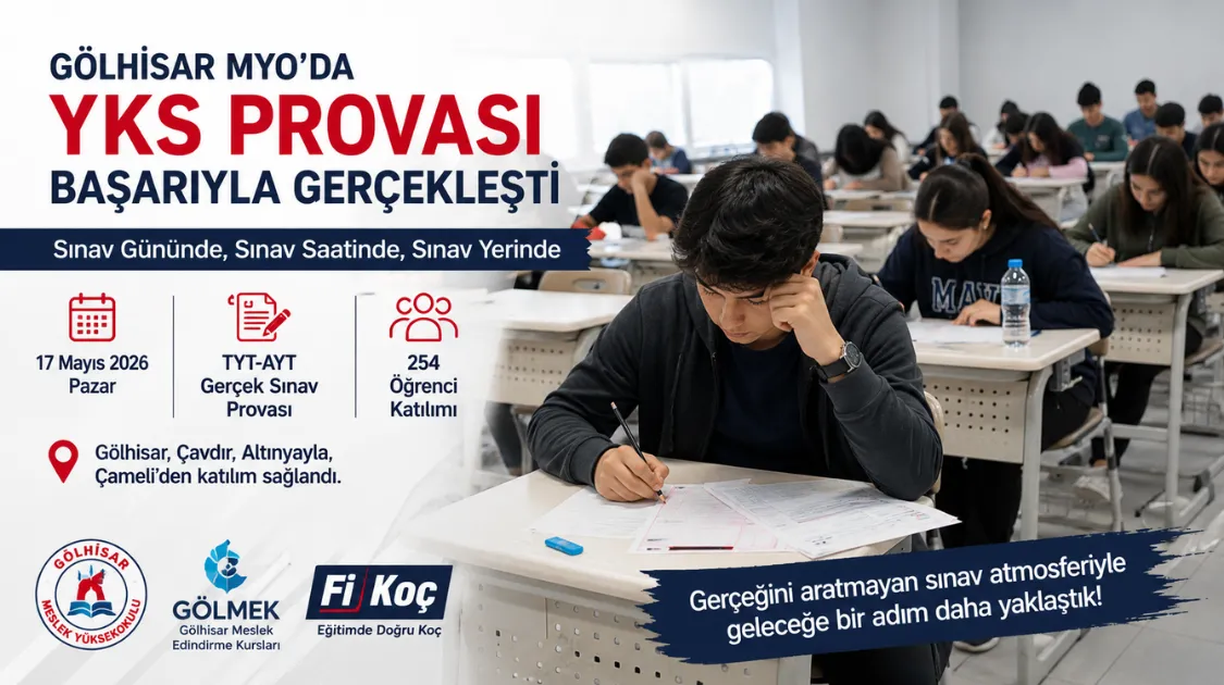 Gölhisar’da YKS Adaylarına Gerçek Sınav Provası